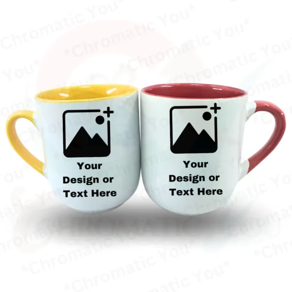 White Custom Printed Inner Color Mug 9oz - Image 3