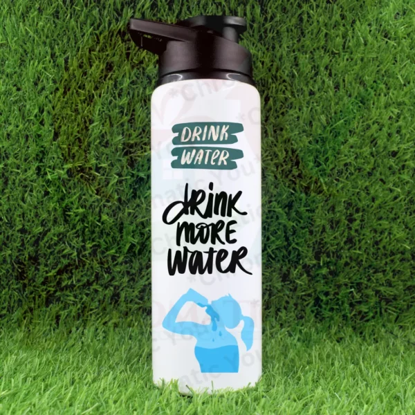 Personalized gym and sports water bottle – custom printed fitness bottle with name or logo by Chromatic You