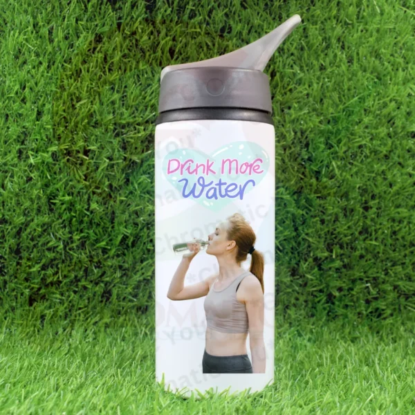 Personalized shipper bottle for gifting – custom printed water bottle with name or message by Chromatic You
