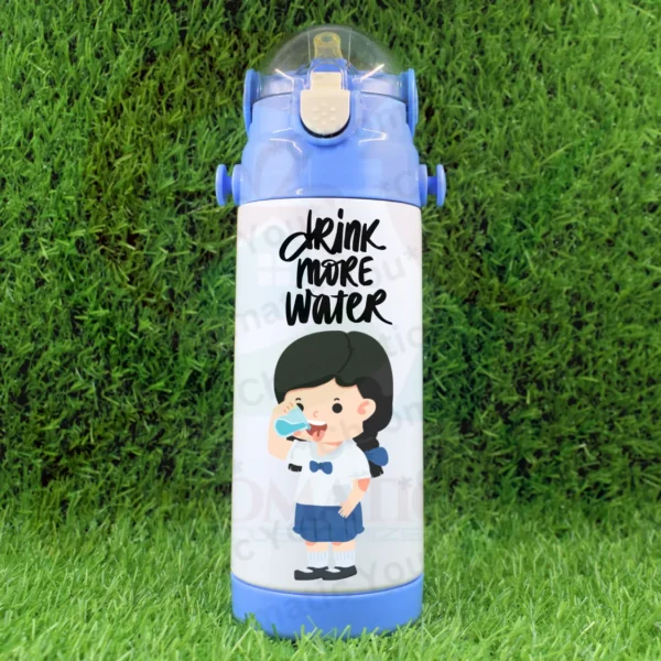 Personalized thermal flask bottle for kids – custom insulated bottle with name or cartoon design by Chromatic You