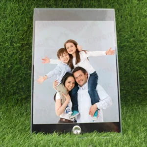 Rectangle shape sublimation glass photo frame – personalized photo frame for gifts and décor by Chromatic You