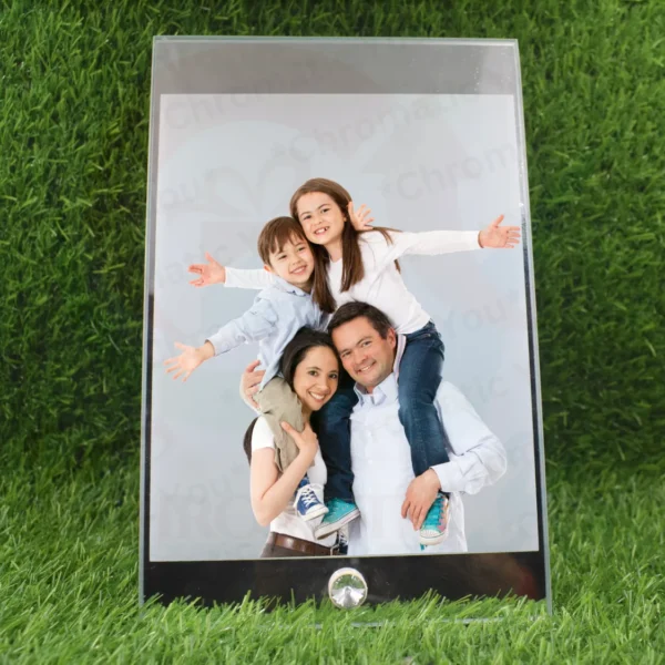 Rectangle shape sublimation glass photo frame – personalized photo frame for gifts and décor by Chromatic You